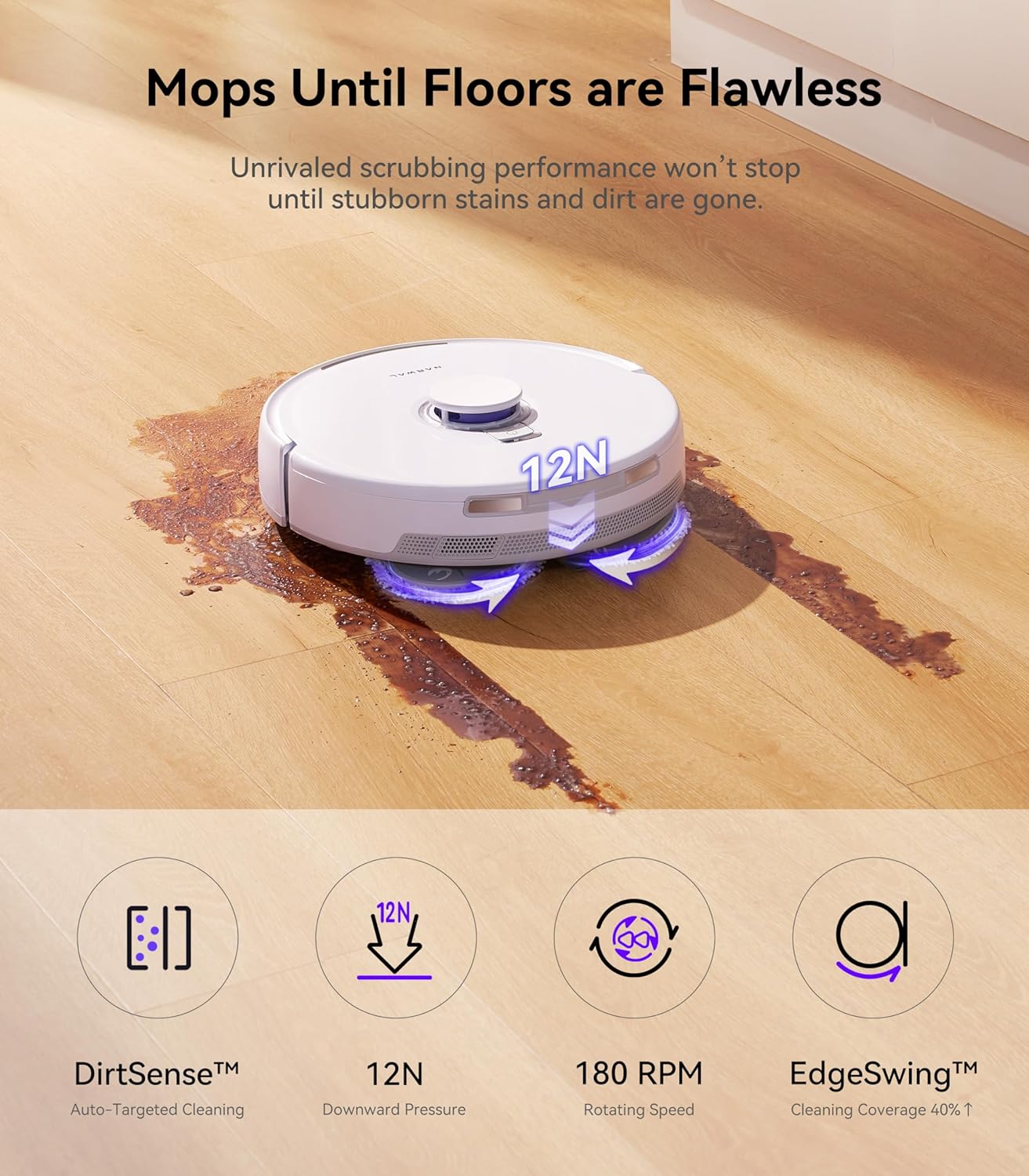 💥$27.79 Today Only🔥 Robot Vacuum and Mop Combo