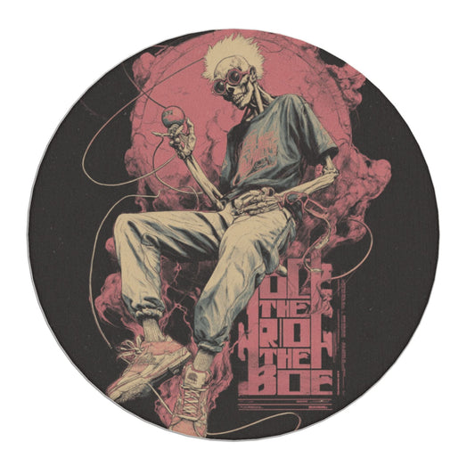 Punk Skull Round Coaster – Trendy Artistic Home Decor, Waterproof & Durable