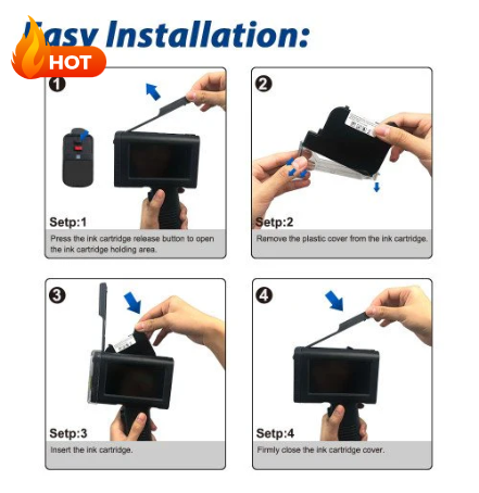 High Defnition Portable HandheldInkjet Marking and Lot Coding Printer