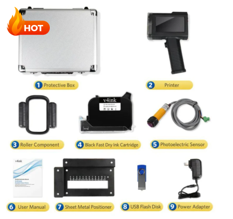 High Defnition Portable HandheldInkjet Marking and Lot Coding Printer