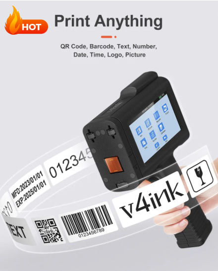 High Defnition Portable HandheldInkjet Marking and Lot Coding Printer